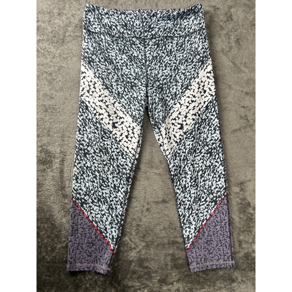 Lou & Grey Women's Athletic leggings Abstract Pattern High Waist Cropped, XL